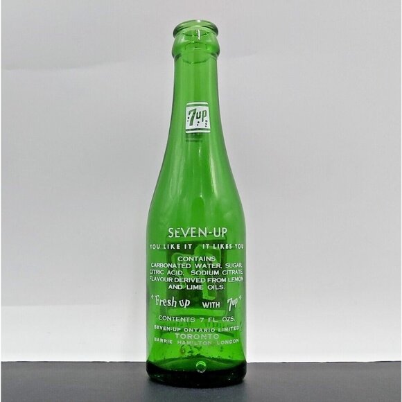 7-Up Collectible Bottle-Seven Up Ontario Limited -7 Ounces-Canada - Picture 3 of 8